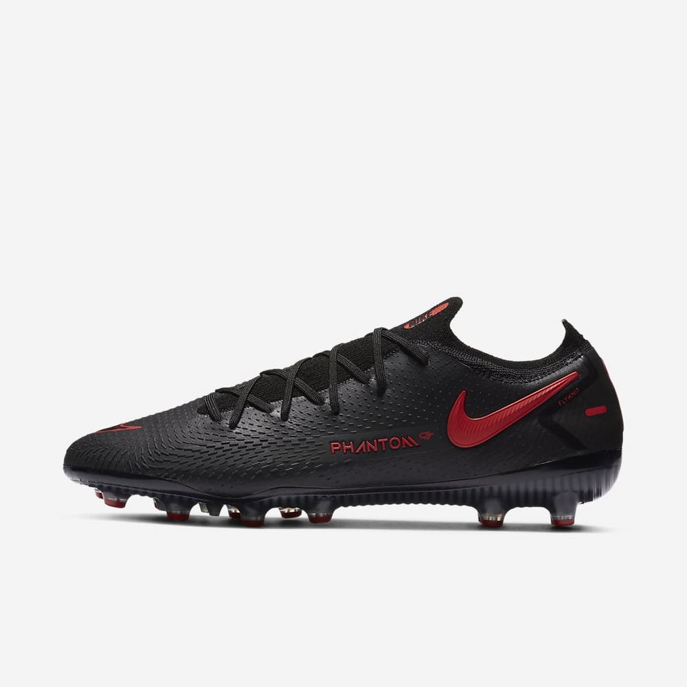 Crampon De Foot Nike Phantom GT Elite AG-Pro Noir 0125-674 Black/Dark Smoke Grey/Chile Red Femme | CBJ-18514845